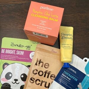 Purlisse Pumpkin Chai Latte Cleansing Balm People’s Beauty and Mask 5 pc lot
